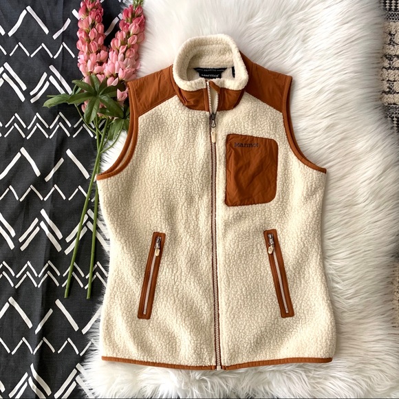 Marmotwiley Pile Fleece Vest Sz S 